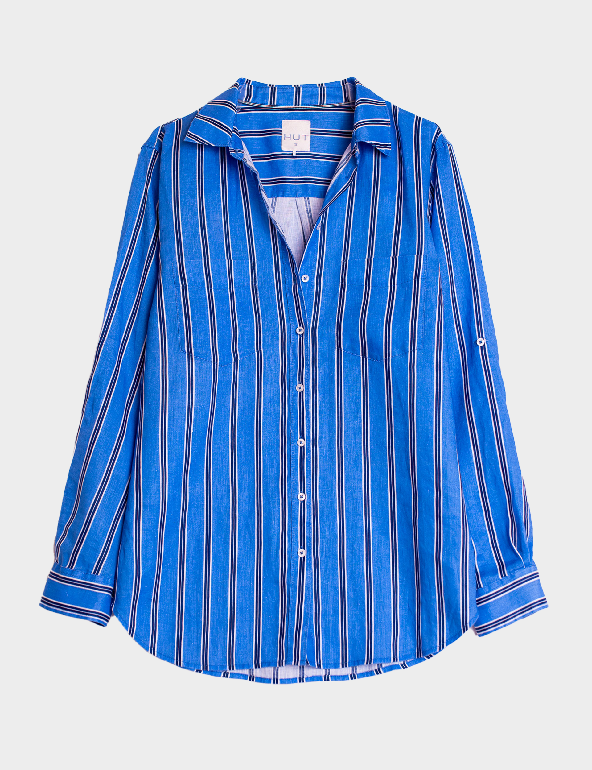 COMING SOON | Cafe Bleu Stripe Boyfriend Linen Shirt