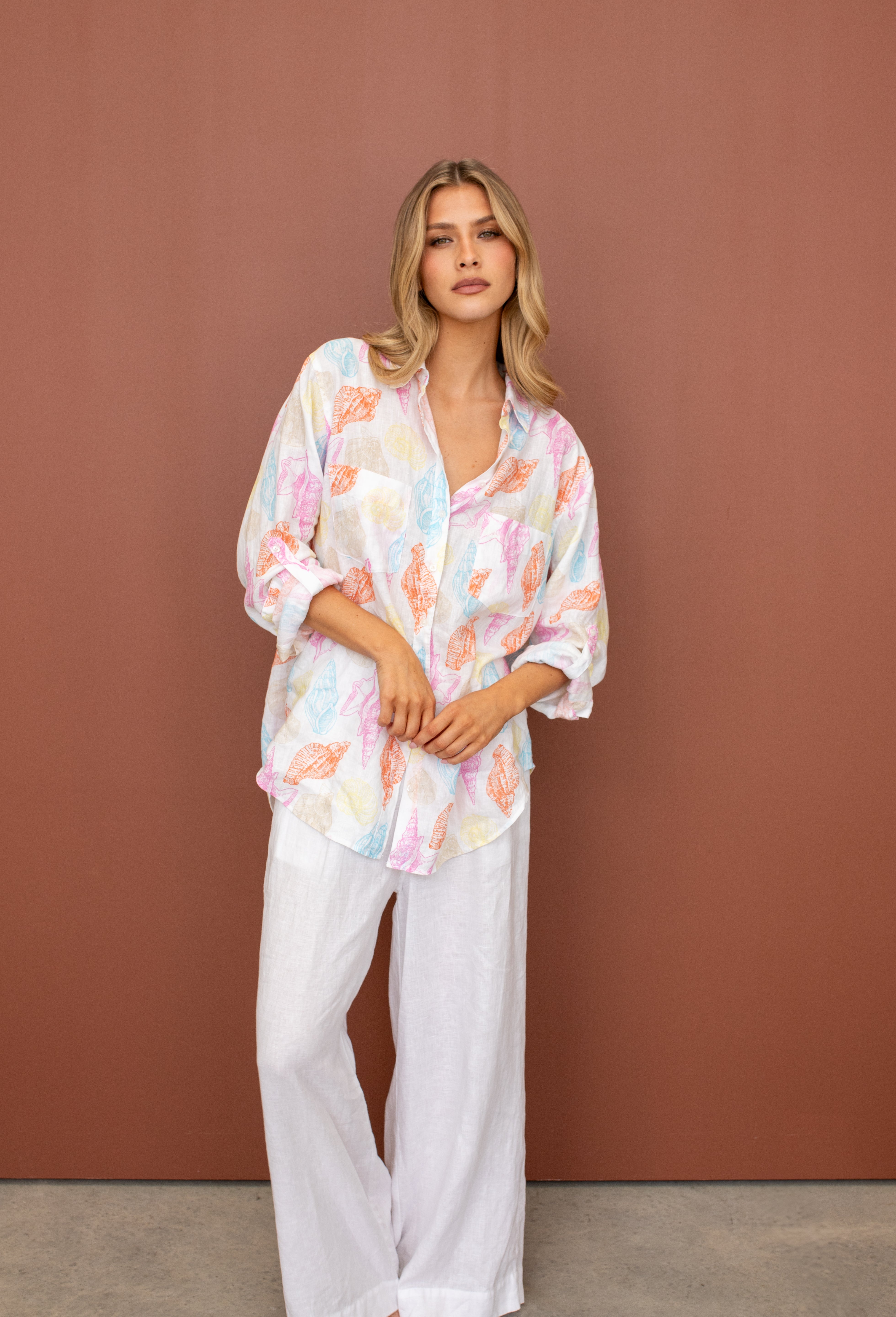 Shore Thing Boyfriend Linen Shirt