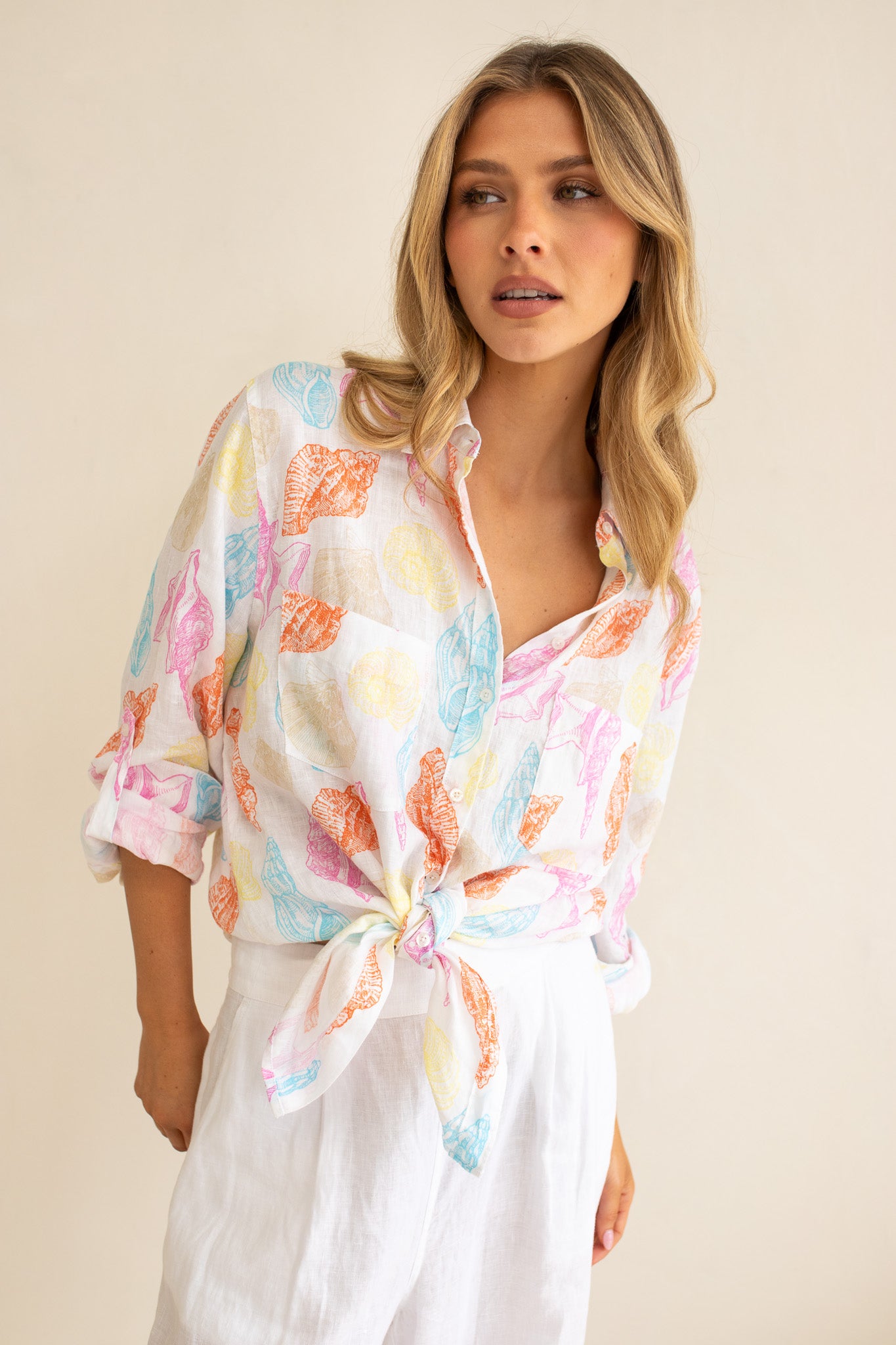 Shore Thing Boyfriend Linen Shirt