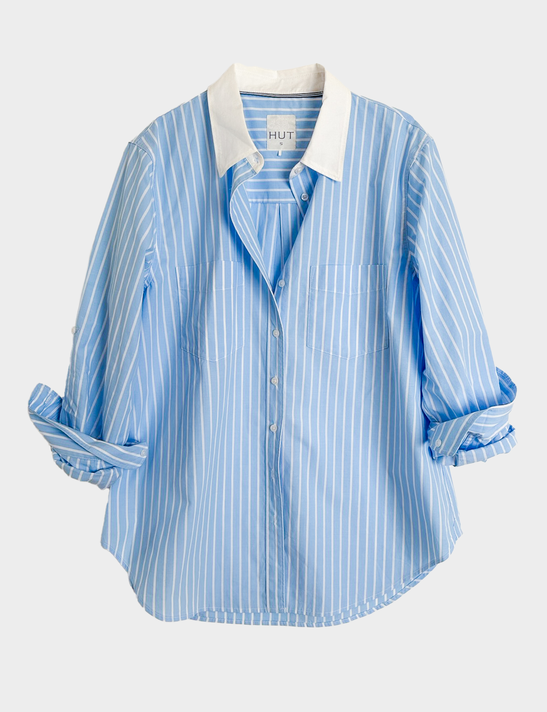 Weekday Stripe Cotton Poplin Shirt